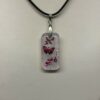 pendentif rectangulaire resine