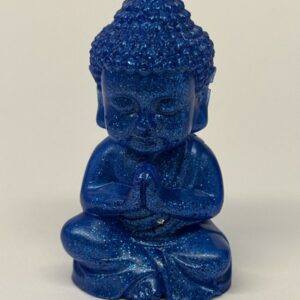 Bouddha résine bleu