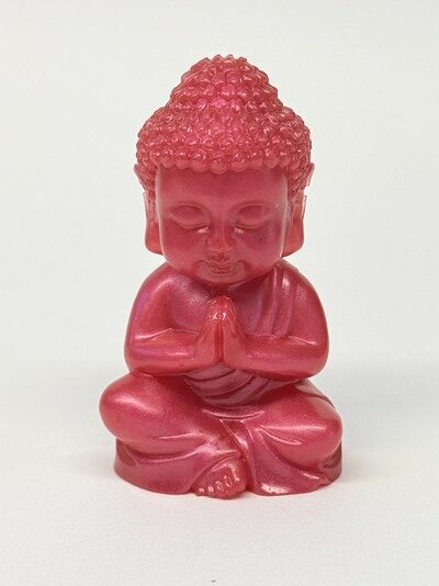 Bouddha resine rouge