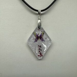 Pendentif papillon losange