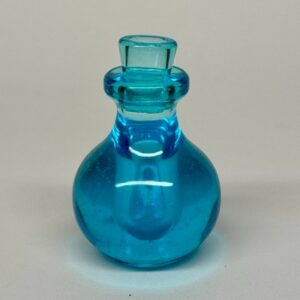 Petite fiole en résine bleue – Artisanale