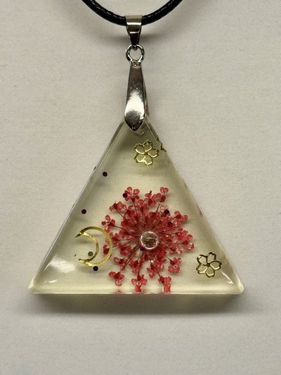 Pendentif jaune triangle