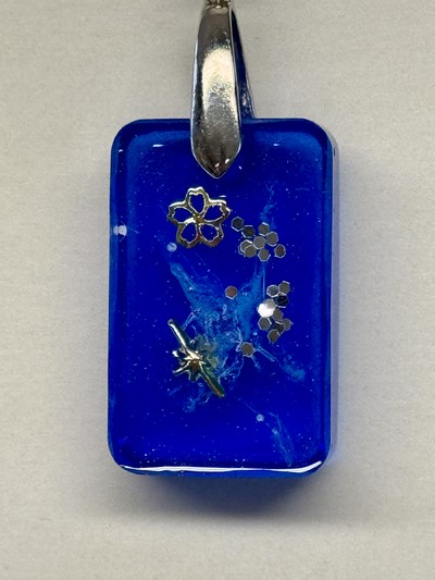 Pendentif marine rectangle