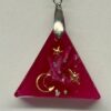 pendentif rectangulaire rouge