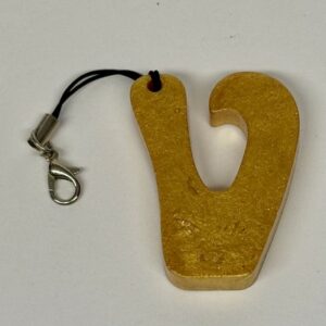 Porte clef OR lettre V